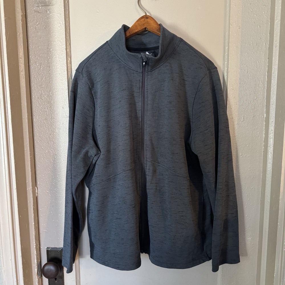 Skechers Full Zip Womens XXL Athletic Dark Grey Sweater